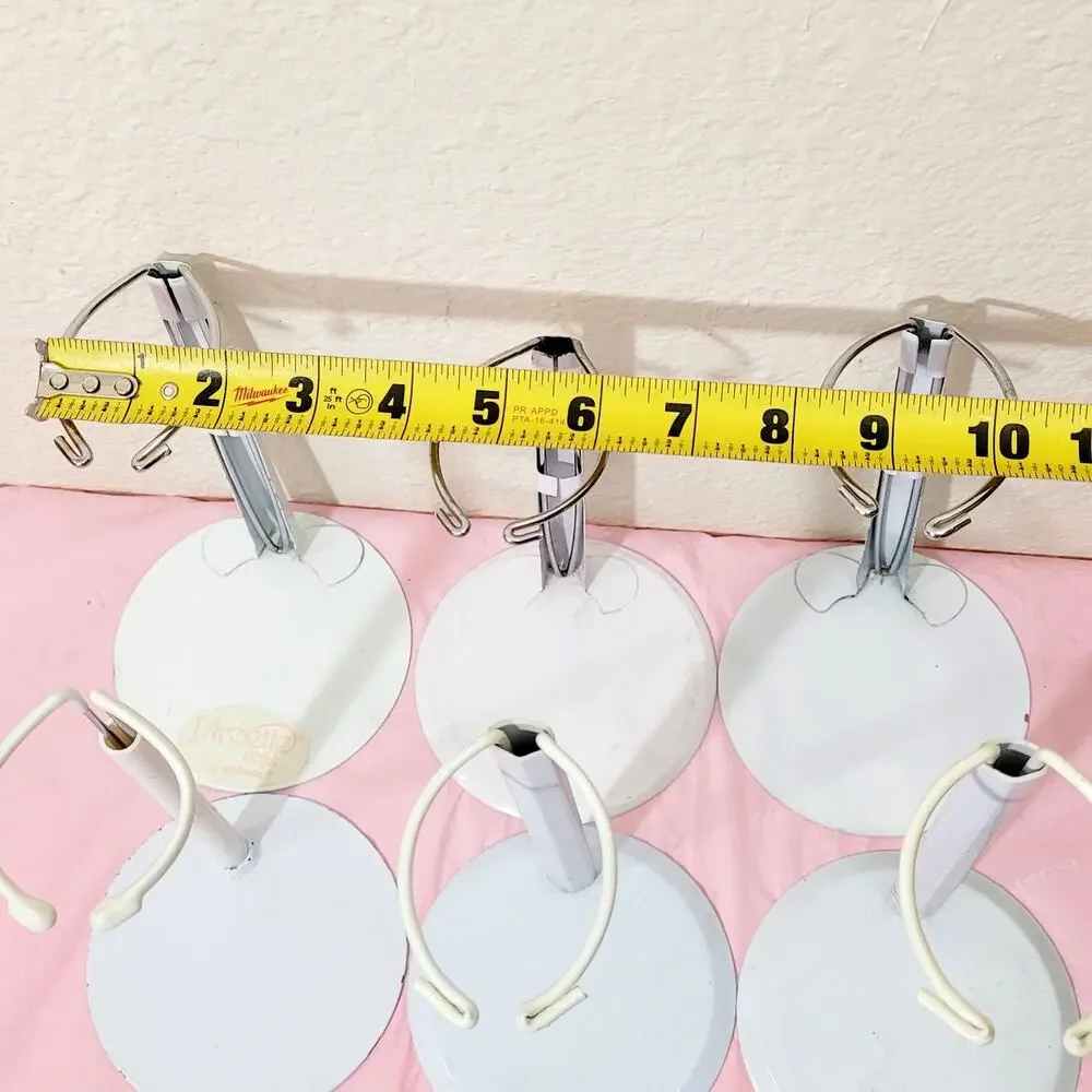 White Metal Doll Stands Fits 14